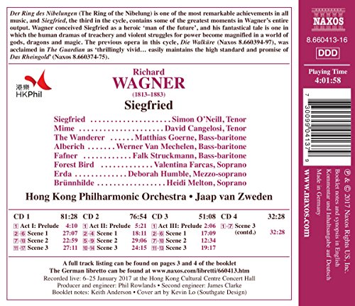 Wagner, R, Siegfried, Hong Kong Philharmonic Orchestra, Jaap van Zweden