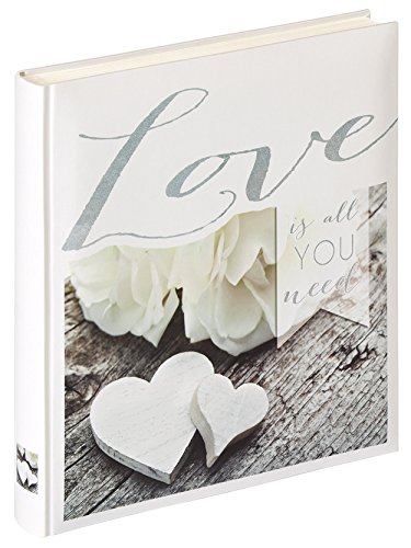 Walther Design UH-155 álbum de la Boda Love IS All You Need, 28 x 30,5 cm, 50 páginas Blancas, Gris