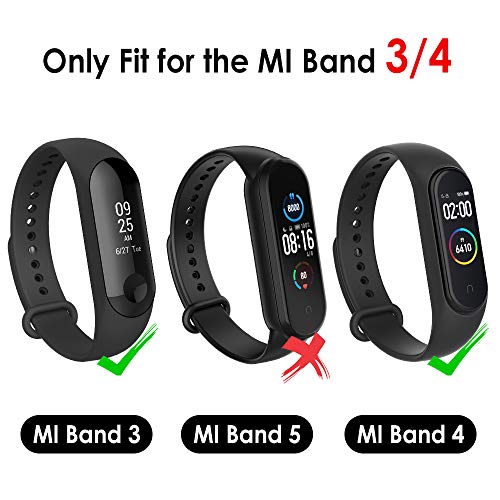 WD&CD 2 Pack Correa de Silicona Compatible con Xiaomi Mi Band 3/ Mi Band 4 Correa de Reloj, Muñequera Ajustable Banda de Reloj para Xiaomi Mi Band 3/4 (Camuflaje)