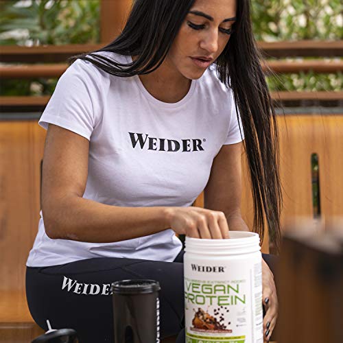 Weider Vegan Protein. Sabor Mango-Matcha. Proteína 100% vegetal de guisantes (PISANE) y arroz. Sin gluten. Sin lactosa. Sin aceite de palma (750 g)