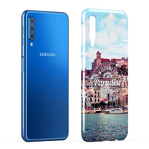 Welcome To Paradise Ibiza San Antonio Eivissa Tropical Chill Island Hard Thin Plastic Phone Case Cover For Samsung Galaxy A7 2018