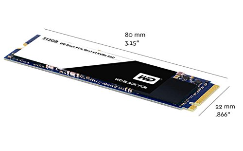 Western Digital Black PCIe SSD - Disco duro sólido (PCI Express 3.0, x4, FCC, UL, TUV, KC, BSMI, VCCI)