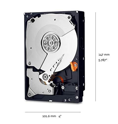 Western Digital WD2003FZEX Disco Duro Interno Black 2 TB Performance Desktop Hard Disk Drive 7200 RPM SATA 6 GB/s 64MB Cache 3.5 Inch, Gris