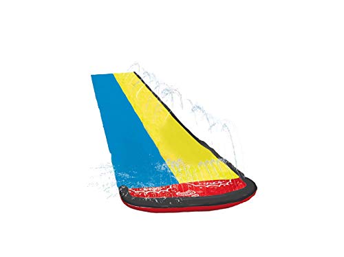 Wham-O Boogie, Unisex Juvenil Slip n Slide Wave Rider Doble 16 pies, Amarillo y Azul, 1