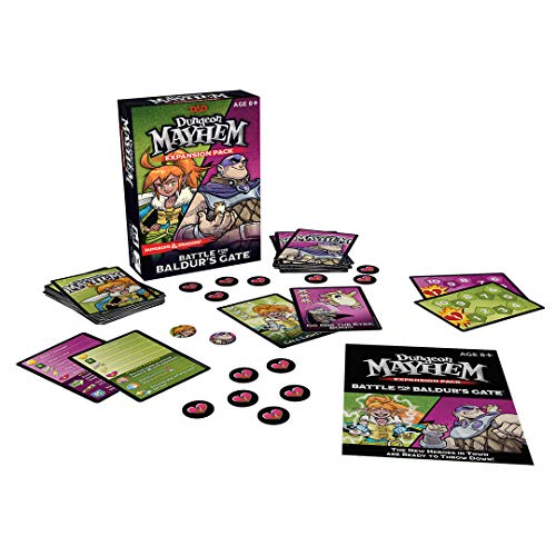 Wizards of the Coast Expansión del Juego de Cartas Dungeon Mayhem: Battle for Baldur's Gate. Dragones y Mazmorras. Versión inglés