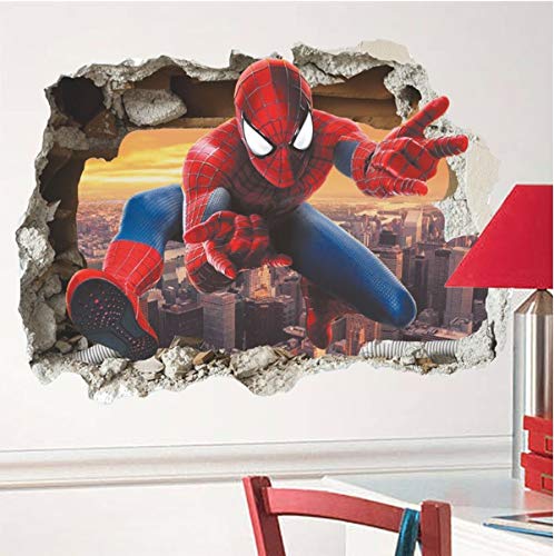 XXXL 3D Spiderman Pegatinas de pared Pegatina Niños Muchachos Habitación Calcomanía Art º Mural Decoración Decoración