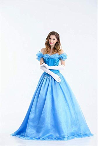 Xyfw Princesa Hada Vestido De Princesa Cenicienta Disfraces De Carnaval para Adultos Disfraces De Carnaval De Halloween Disfraces De Carnaval Disfraces De Fiesta, S