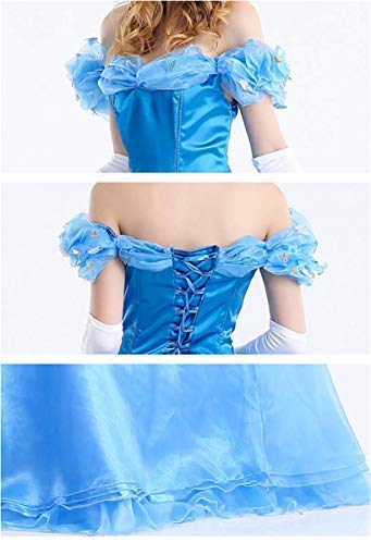 Xyfw Princesa Hada Vestido De Princesa Cenicienta Disfraces De Carnaval para Adultos Disfraces De Carnaval De Halloween Disfraces De Carnaval Disfraces De Fiesta, S