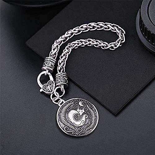 Yiffshunl Pulsera Joyas de Animales para Adolescentes Pulsera de dijes Pulsera de Cadena de Trigo Longitud de Cadena 20Cm Pulsera para Mujer para Hombre Brazalete Regalo para Hermana