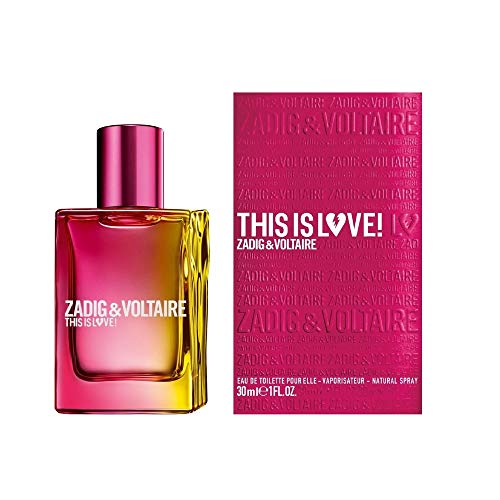 ZADIG&VOLTAIRE 30ML THIS IS LOVE ELLE EAU DE PARFUM VAPORIZADOR Unisex adulto, Negro