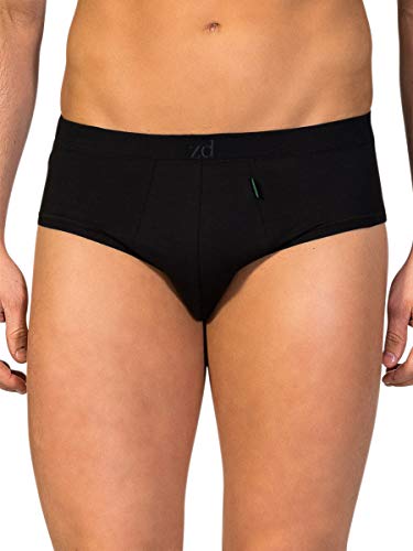 Zero Defects Slip Mini de algodón Egipcio ZD (XL, Negro)