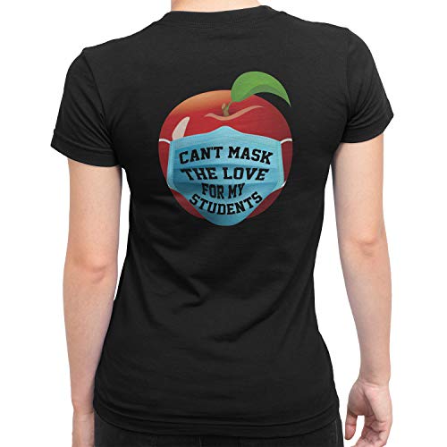 Zocoshi Teacherlife Can't Mask The Love for My Student Camiseta de manzana roja