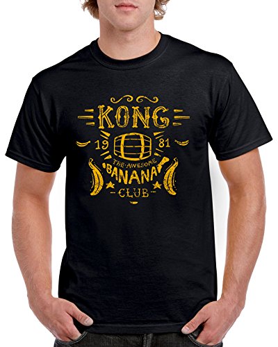 1453-Camiseta Premium, Kong Banana Club (Azafran)