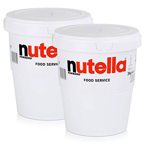 2 x 3 kg Jumbo Taza Nutella Ferrerro Untar en el pan XXL Pasta De Praliné De Ferrero