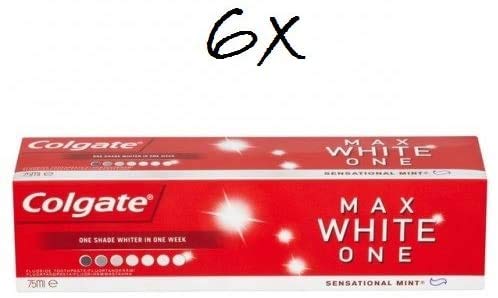 6x COLGATE MAX WHITE One Pasta de Dientes 75ml