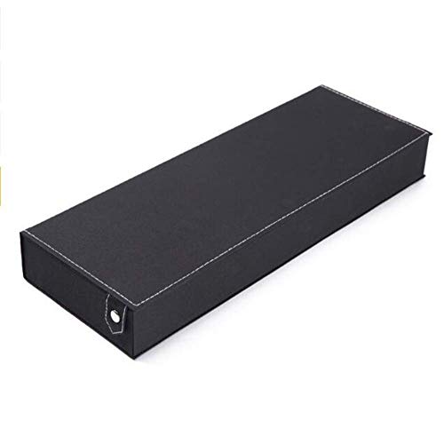 8 Hendiduras Gafas Pantalla Caja, Organizador Variedad de Sol Anteojos Funda Almacenamiento, Almacenaje Estante Soporte Contenedor, Joyería Relojes Mostrar Bandeja - Negro