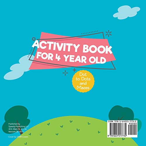 Activity Book for 4 Year Old Dot to Dots and Mazes