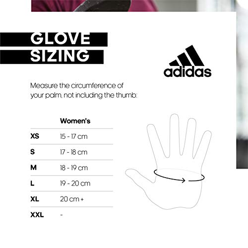 adidas ADGB-13215 Guantes de Rendimiento, para Mujer, Púrpura, L-19-20 cm (Alrededor de la Palma)