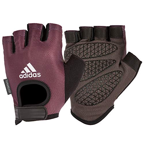 adidas ADGB-13215 Guantes de Rendimiento, para Mujer, Púrpura, L-19-20 cm (Alrededor de la Palma)