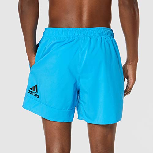 adidas BOS SH SL Traje de Baño, Hombre, Shock Cyan/Black, S