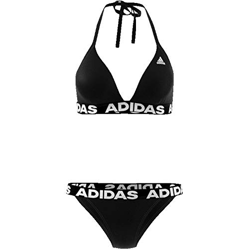 adidas Neckholder Biki Traje de Baño, Mujer, Black, 32