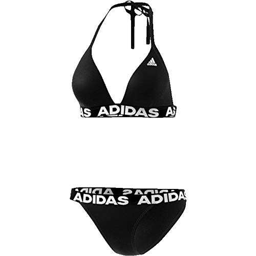 adidas Neckholder Biki Traje de Baño, Mujer, Black, 32