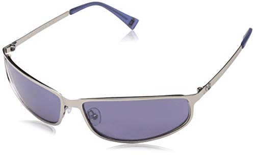 Adolfo Dominguez Ua-15077, Gafas de Sol para Mujer, Multicolor (Silver/Blue), 63