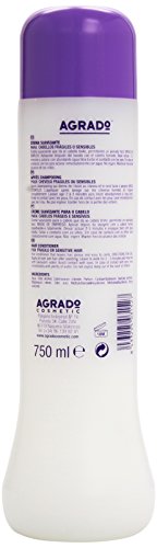 Agrado - Crema suavizante acondicionadora, cabellos fragiles o sensibles, 750 ml