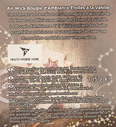 Air Wick Duo - Vela aromática, diseño de estrellas, 2 unidades