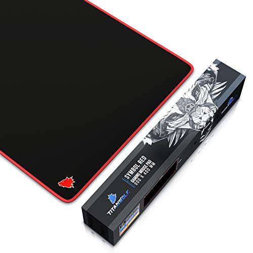 Alfombrilla de ratón para Gaming 900x400 mm - Mousepad XXL para ratón grande con diseño - Base de mesa de tamaño grande - Mejora la precisión y velocidad - también para Roccat Razer Logitech