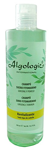 Algologie International Champú Suero Fitomarino, Revitalizante, con Ginseng y Extractos de Pomelo, Mango, Limón y Maracuyá - 300 ml