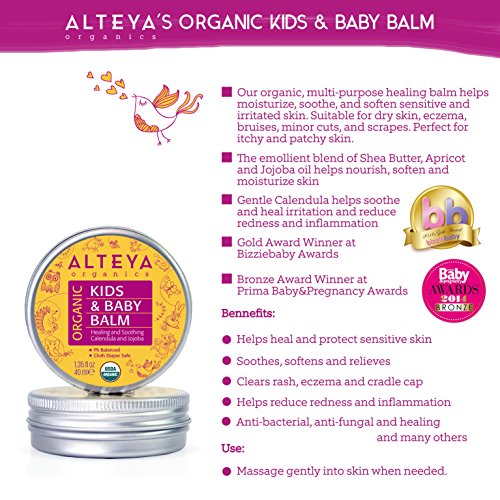 Alteya Bálsamo Orgánico Para Bebé 40 ml - USDA Certificado Orgánico