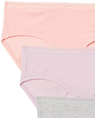 Amazon Essentials Pack de 4 Ropa Interior Modal Hipster Panties, Gris/Rosa/Azul Claro/Lavanda, US XXL (EU 3XL-4XL)