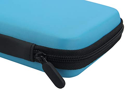 AmazonBasics - Funda de transporte para Nintendo 2DS XL con 3 lápices capacitivos y 2 protectores de pantalla - Turquesa