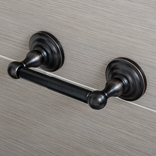 AmazonBasics - Portarrollos de baño de diseño tradicional estándar - Bronce antiguo