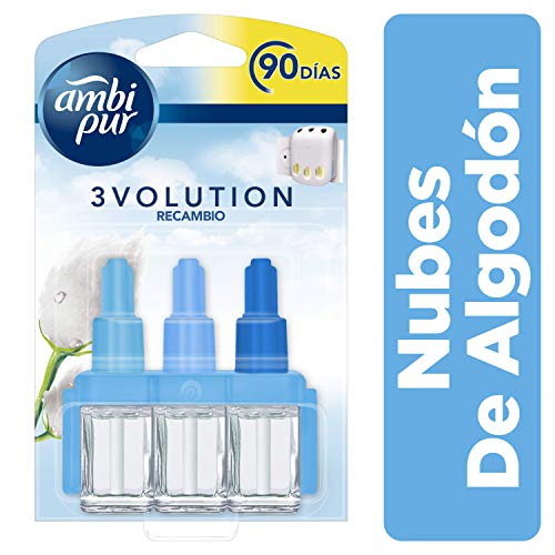 Ambi Pur 3Volution Nubes de Algodón Recambio Para Ambientador Eléctrico - 21 ml