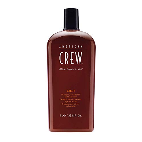 American Crew 3 en 1 Champú, Acondicionador Y Gel De Ducha - 1 l.