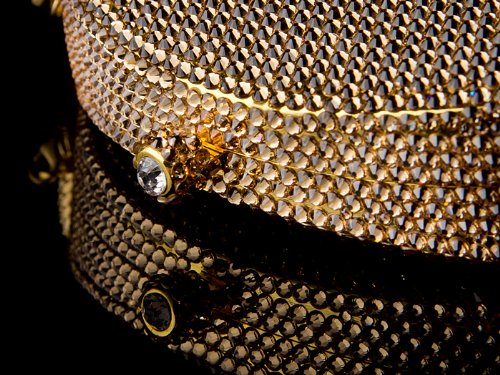 Andante-Stones glamuroso bolso con{7500} Swarovski Elements CRYSTALLIZED TM (oro)