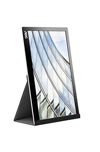 AOC Monitor I1601FWUX - Pantalla para PC de 15.6'' Portátil Full HD ( resolución 1920 X 1080, IPS, Pivotable, VESA, Contrastes 700:1)