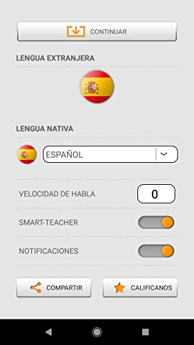 Aprender palabras en español con Smart-Teacher