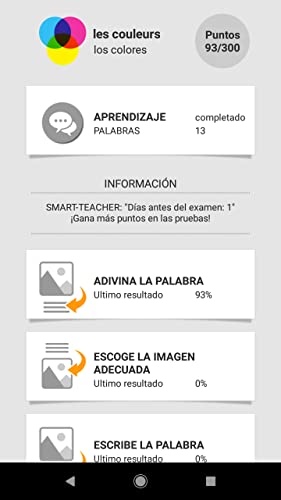 Aprender palabras en francés con Smart-Teacher