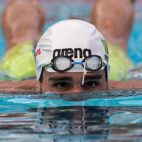 Arena - Gafas de natación Swedix Mirror, color humo-plata-negro