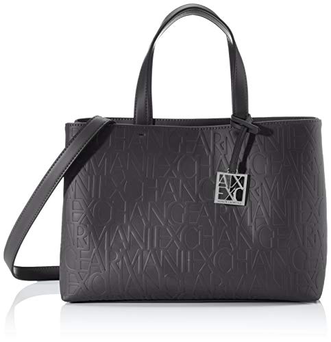 Armani Exchange Liz - Bolso para mujer (24 x 16 x 35 cm), color Negro, talla 24x16x35 cm (B x H x T)