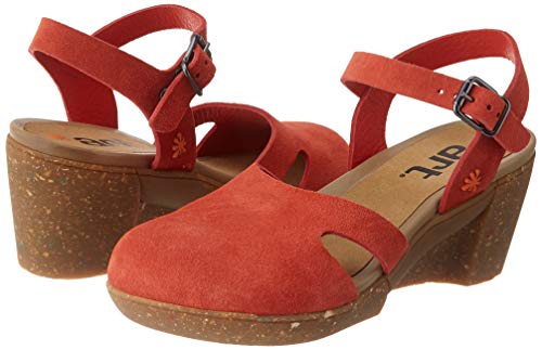 Art Rotterdam, Zapatos de tacón con Punta Cerrada para Mujer, Rojo (Coral Coral), 39 EU