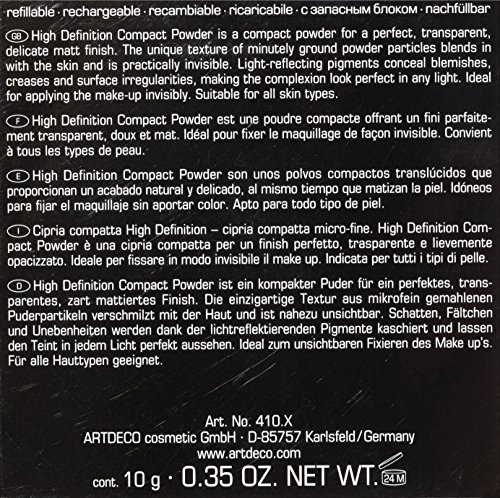 Artdeco maquillaje femme/mujer, de alta definición Polvo Compacto Nº 3 crema suave (10 g), Paquete 1er (1 x 10 g)