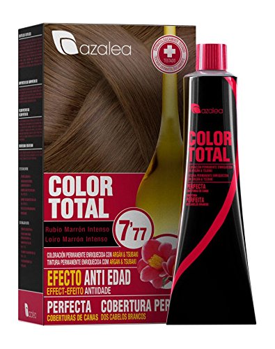 Azalea Total Tinte Capilar Permanente, Color Rubio Marrón Intenso - 224 gr