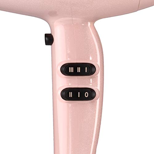 BaByliss 5337PRE Secador de pelo Rose Blush 235, 2200W, Motor DC, Iónico, 2 Velocidades y 3 Temperaturas, Botón de aire frío. Incluye boquilla estrecha 8mm, Cable 2,2m. Peso ligero 429 g. Rosa