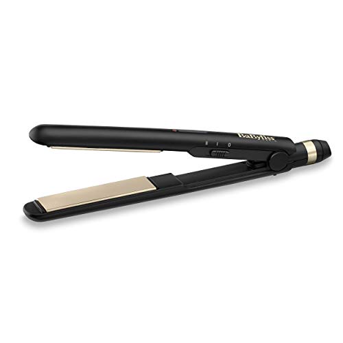 BaByliss ST089E | Plancha De Pelo De Viaje Ceramic Straight 230, Multi Voltaje para Viajes, Placas flotantes de Cerámica, Ajustes de temperatura 200ºC y 230ºC, compacta.