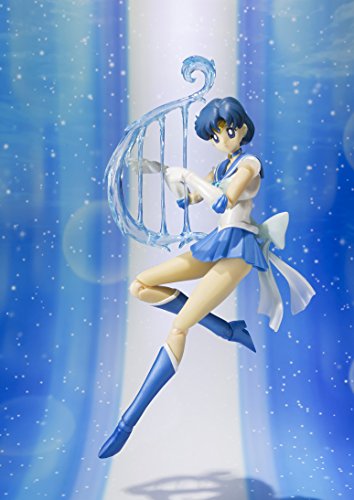 BANDAI- Amy Super Mercury, Figura de 14 cm, Sailor Moon S.H. Figuarts (BDISM128441)