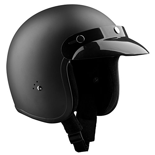 Bandit Helmets - Casco Jet sin ECE Color Negro Mate, Talla M(57-58cm)